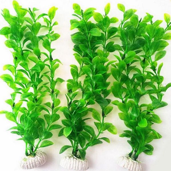 

25cm simulation green aquarium decorative artificial eco friendly plastic fake water plants home tank decoration accessories