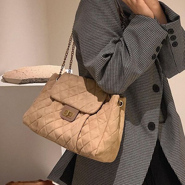

evening bags high capacity scrub leather shoulder designer for women 2021 winter simple crossbody bag fashion lady handbags clutch
