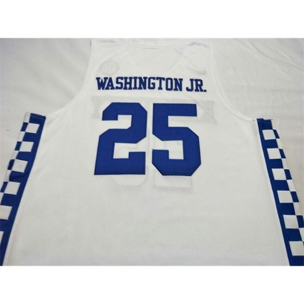

vintage 21ss kentucky wildcats p.j. washing #25 basketball full embroidery size s-4xl or custom any name or number jersey, Black