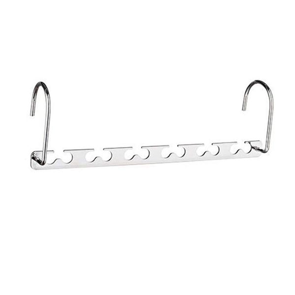 

laundry bags 10.5 inch closet space saving wardrobe clothing magic hangers oragnizer heavy chrome hangers, updated hook design pack of 8