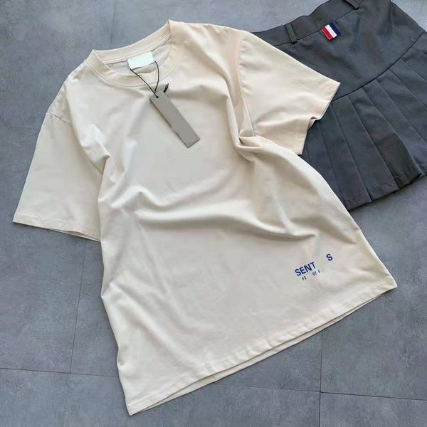 

21 spring and summer new fashion electric light blue letter printing, White