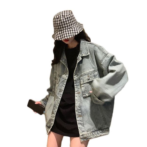 

women's jackets wsyore loose wild denim jacket female spring and autumn women korean casual distressed long-sleeve ns2764, Black;brown