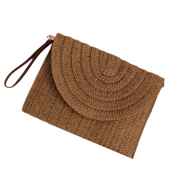 

storage bags female shoulder small square bag multipurpose solid straw handbag for women summer vacation casual vintage woven