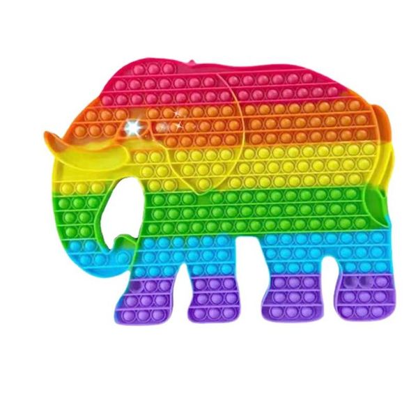 

2021 toy pop fidget large size rodent control pioneer parent child interactive silicone toys macarone elephant
