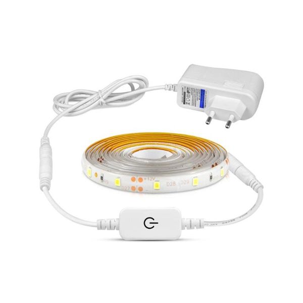

strips ip65 flexible dimmable touch sensor switch led strip 1m/2m/3m/4m/5m kitchen leds lamp diode tape