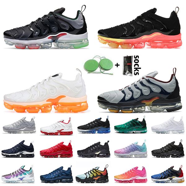 

men women tn plus tns running shoes cherry midnight blue triple white black sneakers pure platinum atlanta fresh creamsicle grey silver trai