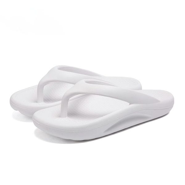 

slippers rubber flip flops women men beach summer outdoor white 2021 chanclas hombre tongs homme claquettes high quality, Black