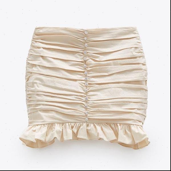 

agong summer new casual skirts women fashion solid buttons skirt women elegant draped sheath mini skirts female ladies gh, Black