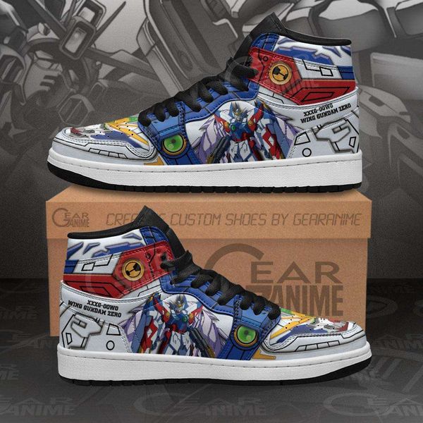 

customization gundam sneakers xxxg-00w0 wing gundam zero anime shoes