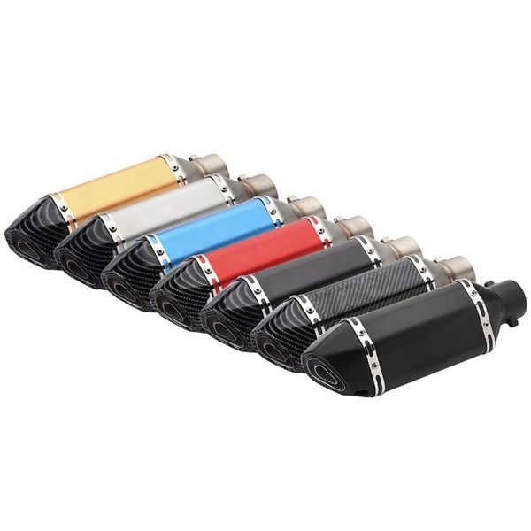 

motorcycle exhaust system inlet 51mm pipe muffler motorbike pitbike escape moto universal for mt03 mt07 mt09 etc