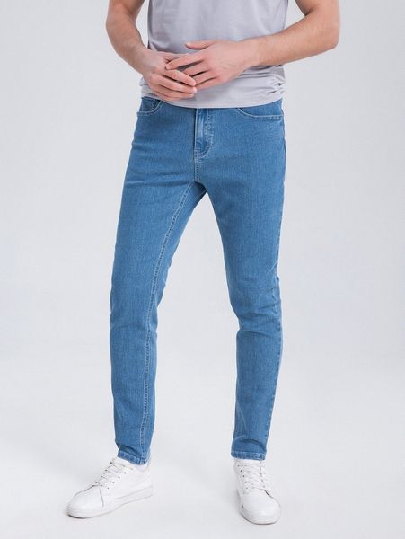 

men ripped frayed skinny jeans u24b#, Blue
