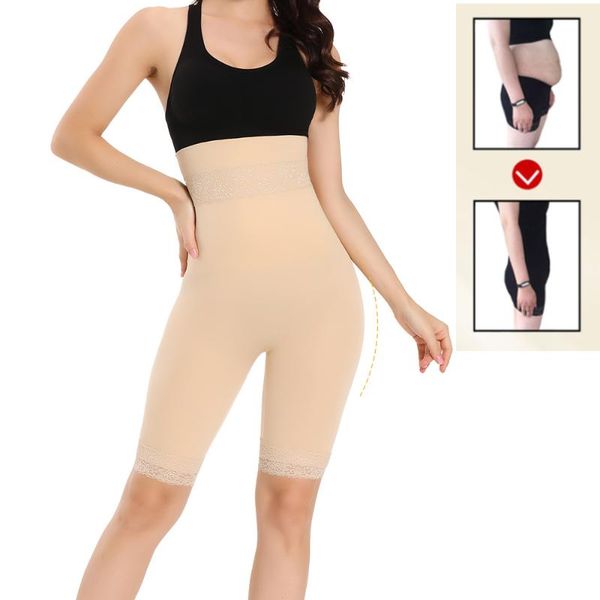 

women's shapers 2021 women high waist trainer slimming panties tummy control shapewear body shaper hip bulifter seamless modeling under, Black;white
