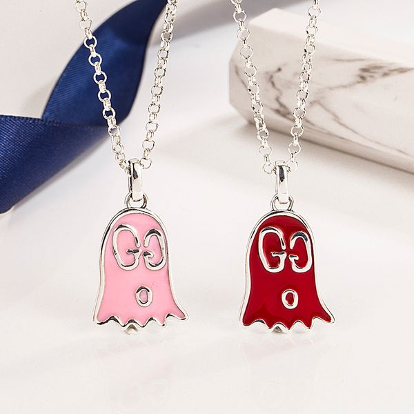 

designer jewelry s925 sterling silver ghost necklace