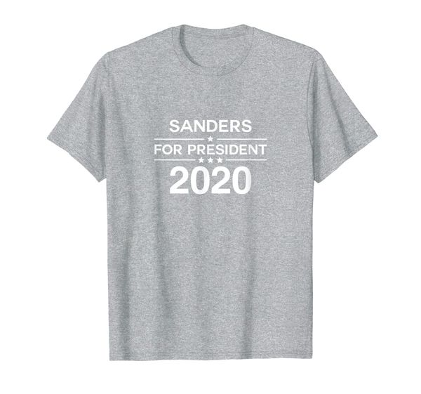 

sanders for president 2020 usa elections democrat candidate t-shirt, White;black