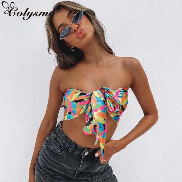 

colysmo crop ladies summer cross halter lace up backless casual beach holiday streetwear corset 210527, White