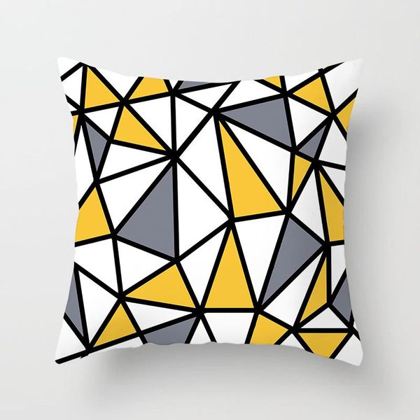 

cushion/decorative pillow fuwatacchi 4pcs yellow diamond wave cushion covers geometric throw case for home chair sofa decoration square