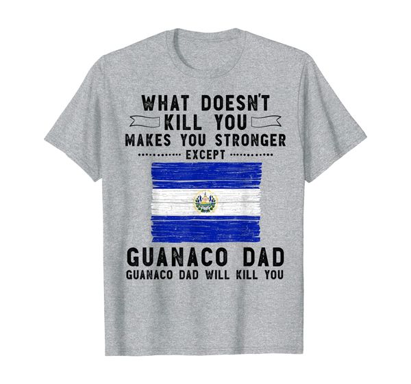 

el salvador dad gifts for men fathers day white t-shirt, White;black