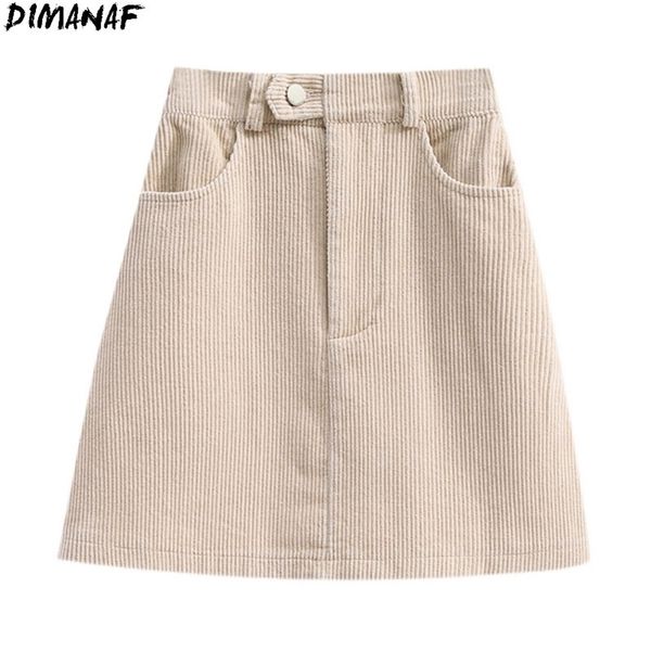 

dimanaf plus size women high waist skirt basic female corduroy fashion solid show thin summer style skirt new s-5xl 210311, Black