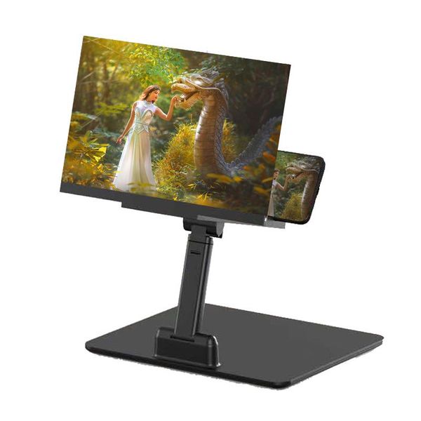 

folding 3d screen mobile phone magnifier cellphone holder phone magnifier remote control