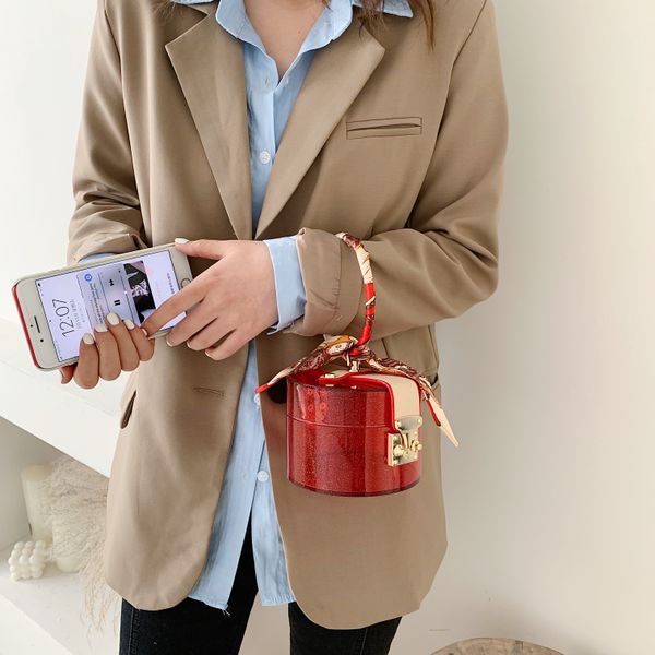 

transparent tote bags for women 2020 summer fashion handbags scarves design hand bag lady cute handbag