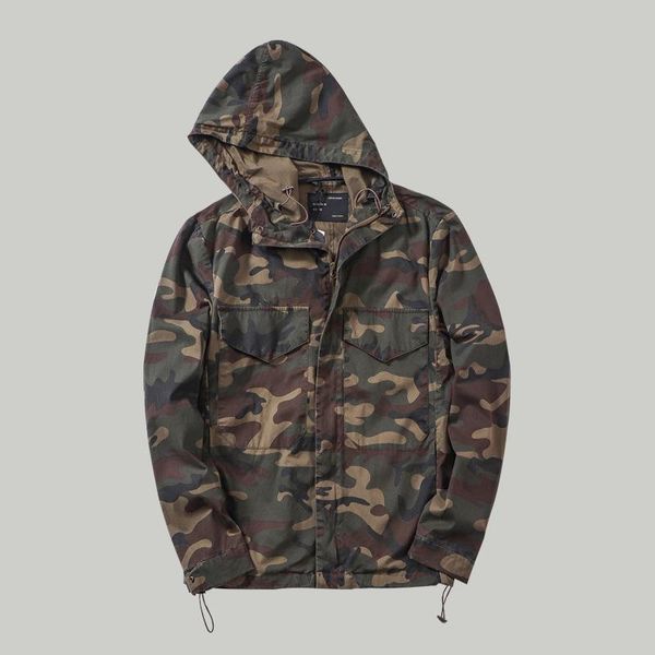 

men's jackets camouflage casual hooded jacket coat men fashion 2021, Black;brown