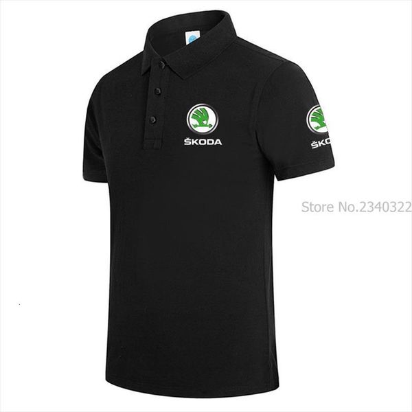 

plus size s 3xl brand mens polo skoda cotton short sleeve shirt brands jerseys shirts, White;black
