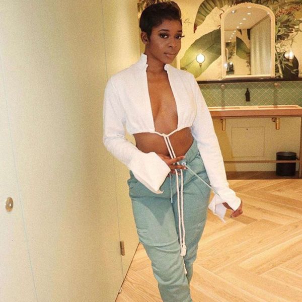 

fashion autumn street shooting cardigan lace up women's sweater, Black