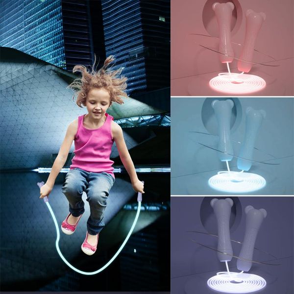 

jump ropes 2.8m children glow skipping rope women no knotted jumping gym exercise weight loss outdoor sports fitness equipment