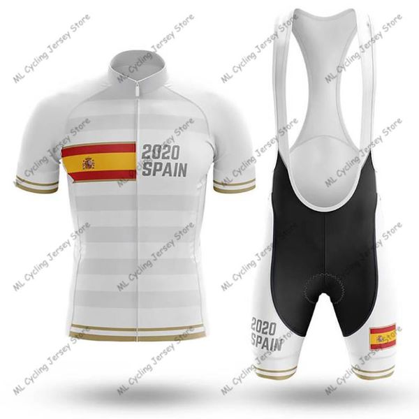 

racing sets 2021 spain cycling jersey pro team clothing summer short sleeve mtb shirts men bike ropa de ciclismo, Black;blue