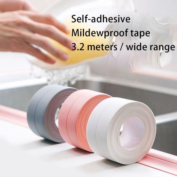 

window stickers kitchen sealing strip sealant tape home bathroom bathtub waterproof mildew resistant pvc