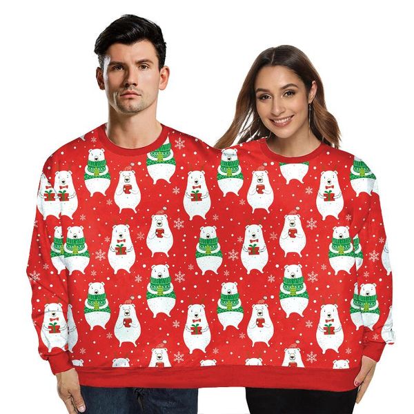 

women's hoodies & sweatshirts christmas gifts couples sweatshirt two person pullover novelty ugly male 60, Black