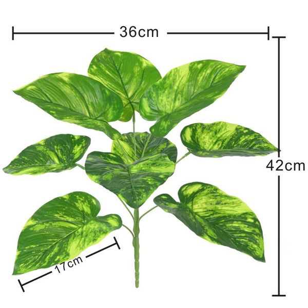

1*artificial evergreen leaf plant fake tree leaves greenery garden decor plastic