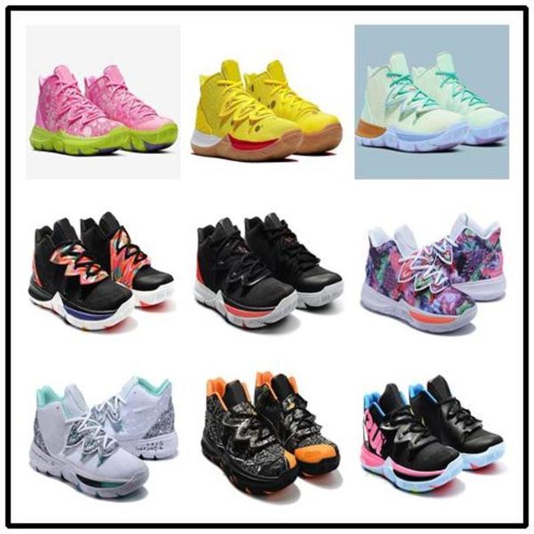 

kyries irving grade school basketball shoes for sale with box new kids men women sneakers size 1y-us12