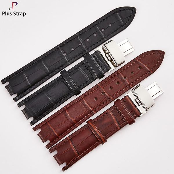 

watch bands plus strap 2021 men's and women's leather hand waterproof black brown watchstrap for 16 20 mm rossini 5565 watchband