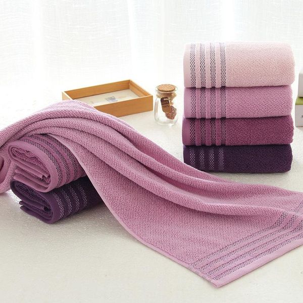 

towel 32s solid color cotton face hair el gift 34x74cm