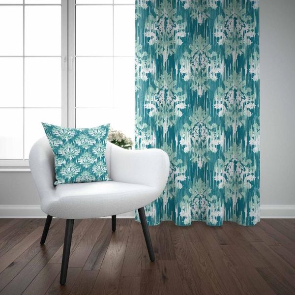 

curtain & drapes else green damask ottoman turkish ethnic design 3d print living room bedroom window panel combine gift pillow case