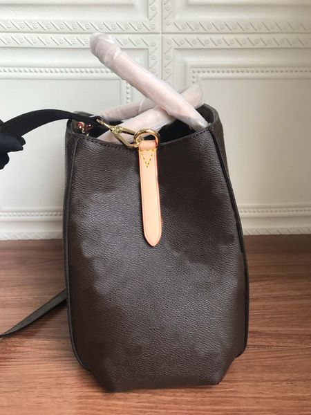 

m41056 original fashion leather handbags purses lockme day bag women tote brand classic style genuine canvas shoulder bags