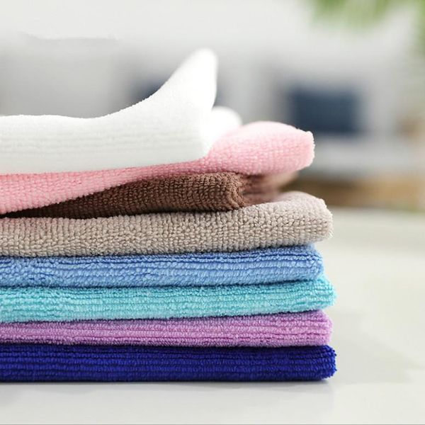 

towel 20x20cm/25x25cm/30x30cm small square kitchen cleaning microfiber super soft absorbent dishcloth