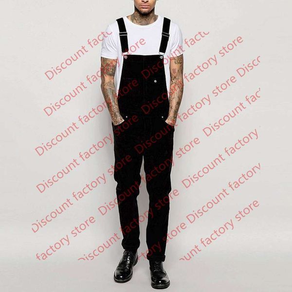 

hip hop harem joggers pants mens jeans wash overall jumpsuit streetwear pocket suspender pants trousers pantalones hombre #50, Blue