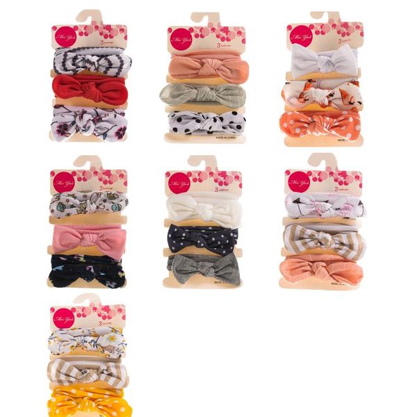 

hair accessories 3pcs/set lovely baby girls headband bowknot born hairband kids headwear gift, Slivery;white