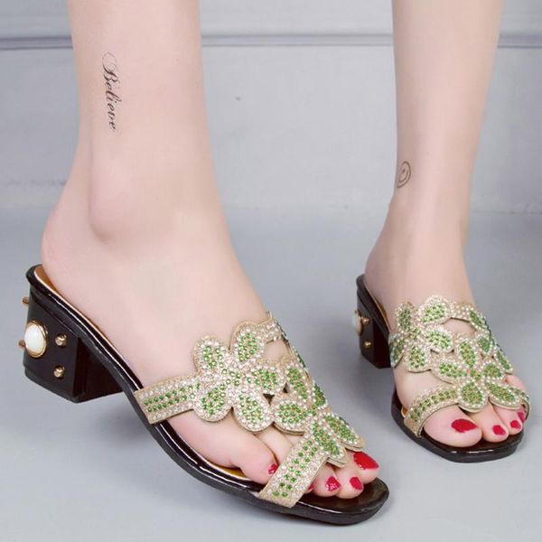 

stylish bar new women fashion high heels peep toe hollow crystals party shoes women's sneakers 35-39, Black
