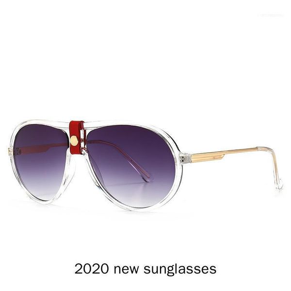 Übergroße Runde Sonnenbrille Frauen Marke Designer Sunglases Frau Sonnenbrille Mode Sommer Männer Klar Pilot UV400 NX1
