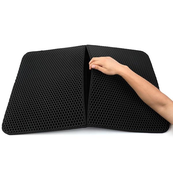 

waterproof pet cats litter mat cat bed pads double-layer honeycomb cat litter mat pet non-slip for cats house bed cleaning