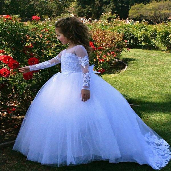 

girl's dresses vintage flower girls for white with half short sleeves lace tulle a line ruched kids little first communion dress, Red;yellow