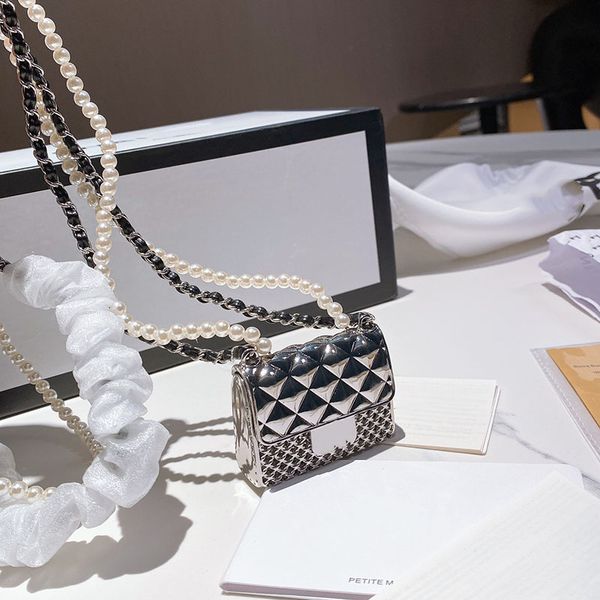 

high double ladies designer womens tiny mini classic flap bags pearl 6.5*4.5cm gold waist chest wristlet lovely men mens quality cross vjxc