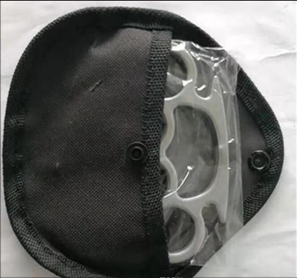 

new gilded thick 12 mm steel brass knuckle duster color black plating silver hand tool clutch 78678