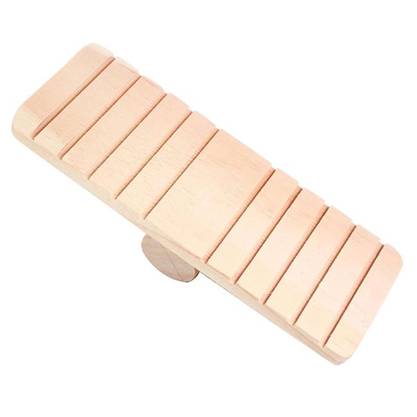 

small animal supplies anti chew mouse chinchillas mini portable hamster seesaw funny wooded toys climbing pet home practical