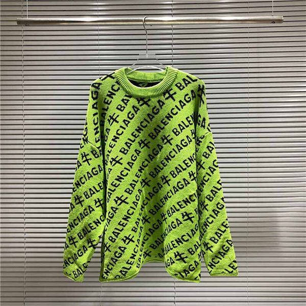 

21ss vintage designers sweaters luxury mens womens jacquard irregular letters print man paris fashion tee givenci sweater lvlouis sunglasses, White;black