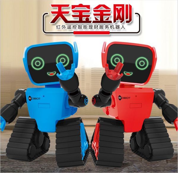 

chiger intelligent programming robot touch/remote/voice control sensing usb charge interactive rc toy birthday gift for children
