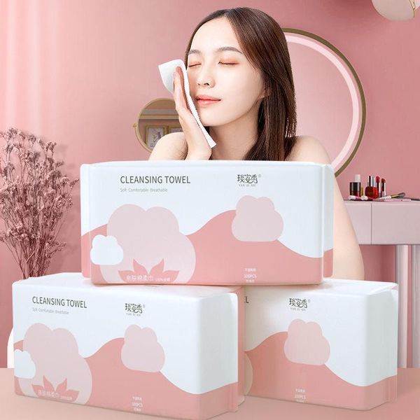 

towel 2021 disposable face pure cotton thickened wet and dry removable student female soft